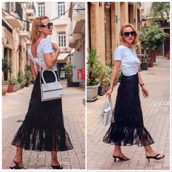 Sandra Mansour & H&M maxi skirt, size 6 - Picture 4 of 14